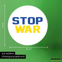 Aufkleber Stop War  10cm Sticker