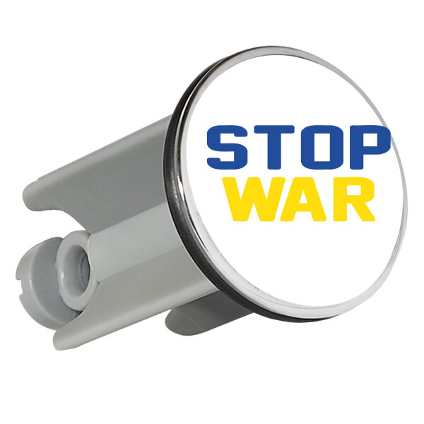 Waschbeckenstöpsel Stop War  4cm Abflussstopfen