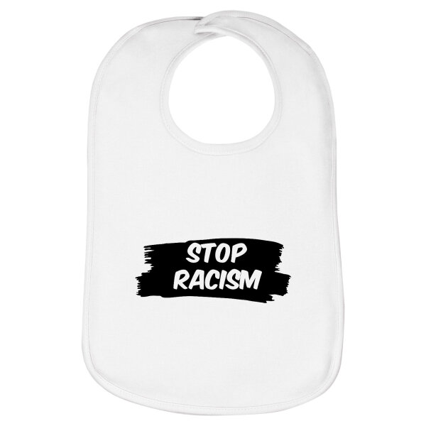 Lätzchen Stop Racism, doppellagig