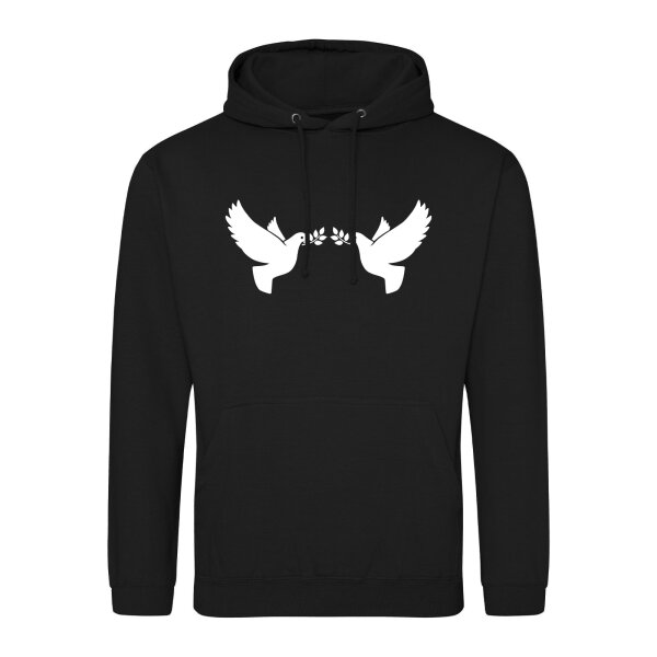 Unisex Hoodie Friedenstauben  Größe S-3XL
