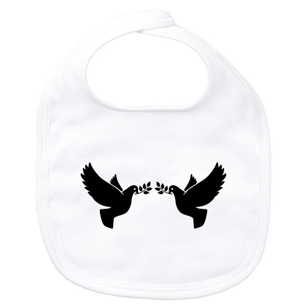 Baby Lätzchen Friedenstauben